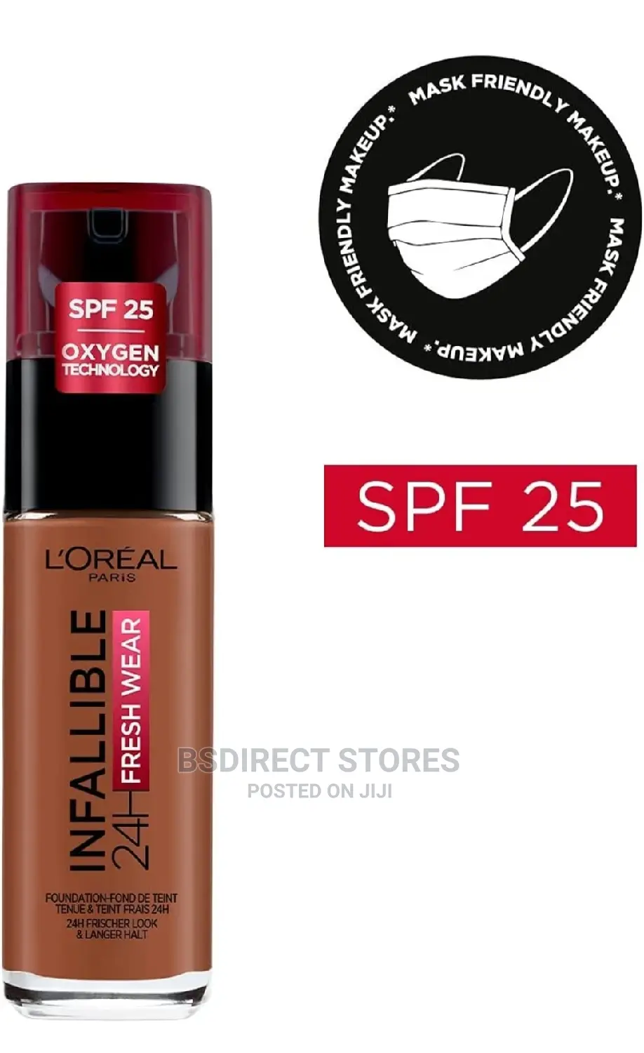 l'Oreal Paris 375 Deep Amber Infallible 24H Foundation 30ml