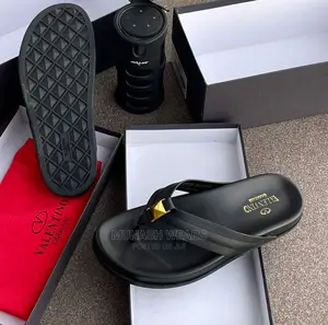 Valentino Leather Slipers