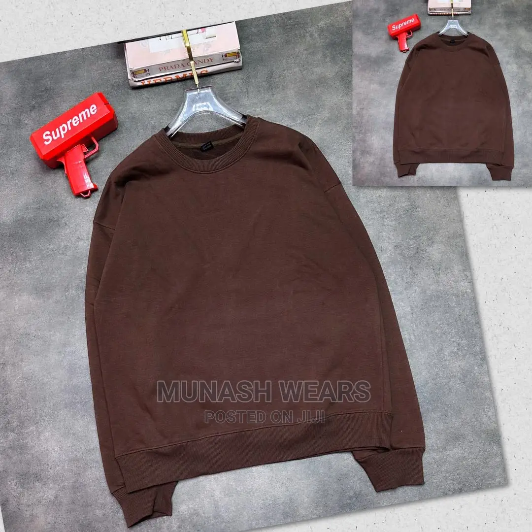 Men Luxury Plain Swirtshirt