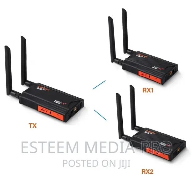 Wireless Hdmi Transmitter And Receiver RX Only, Wireless HDMI Extender Receiver, Up To 1 TX To 4 RX Connections, Max Line-of-Sight Transmission Distance 1 TX To 1 RX (250m), 1 TX To