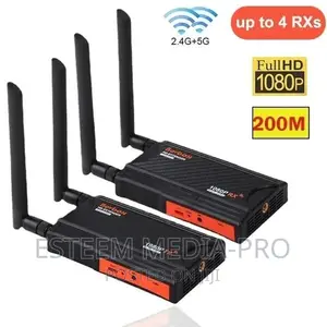 1TX to 2RX FHD HDMI Wireless Video Transmitter HDMI Loop Out