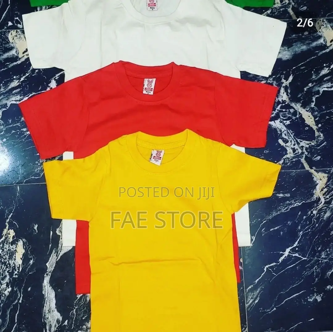 Kids Plain T-Shirts — Comfortable Durable!