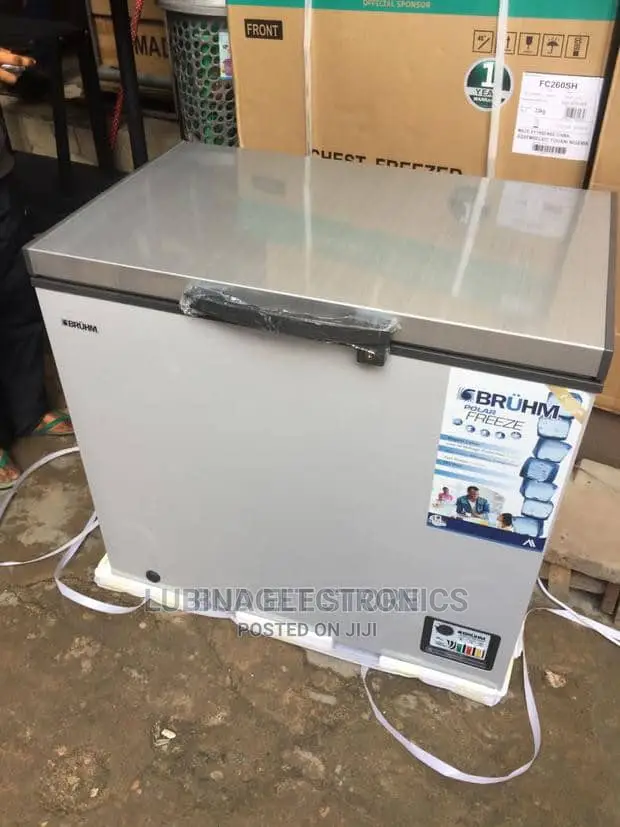 Brand New BRUHM 200litter Chest Freezer/External/Silver/