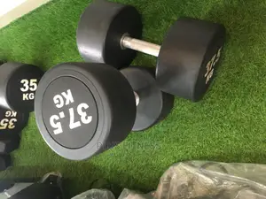 Pair of 37.5kg Round Dumbbell