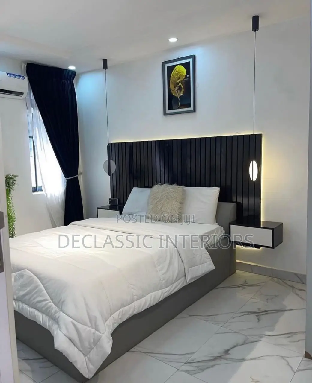 Bedframe With Wall Cladding