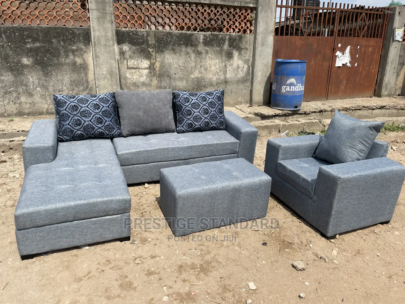 A Standard Grey Sofa