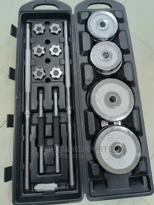 50kg Chrome Dumbbell Silver