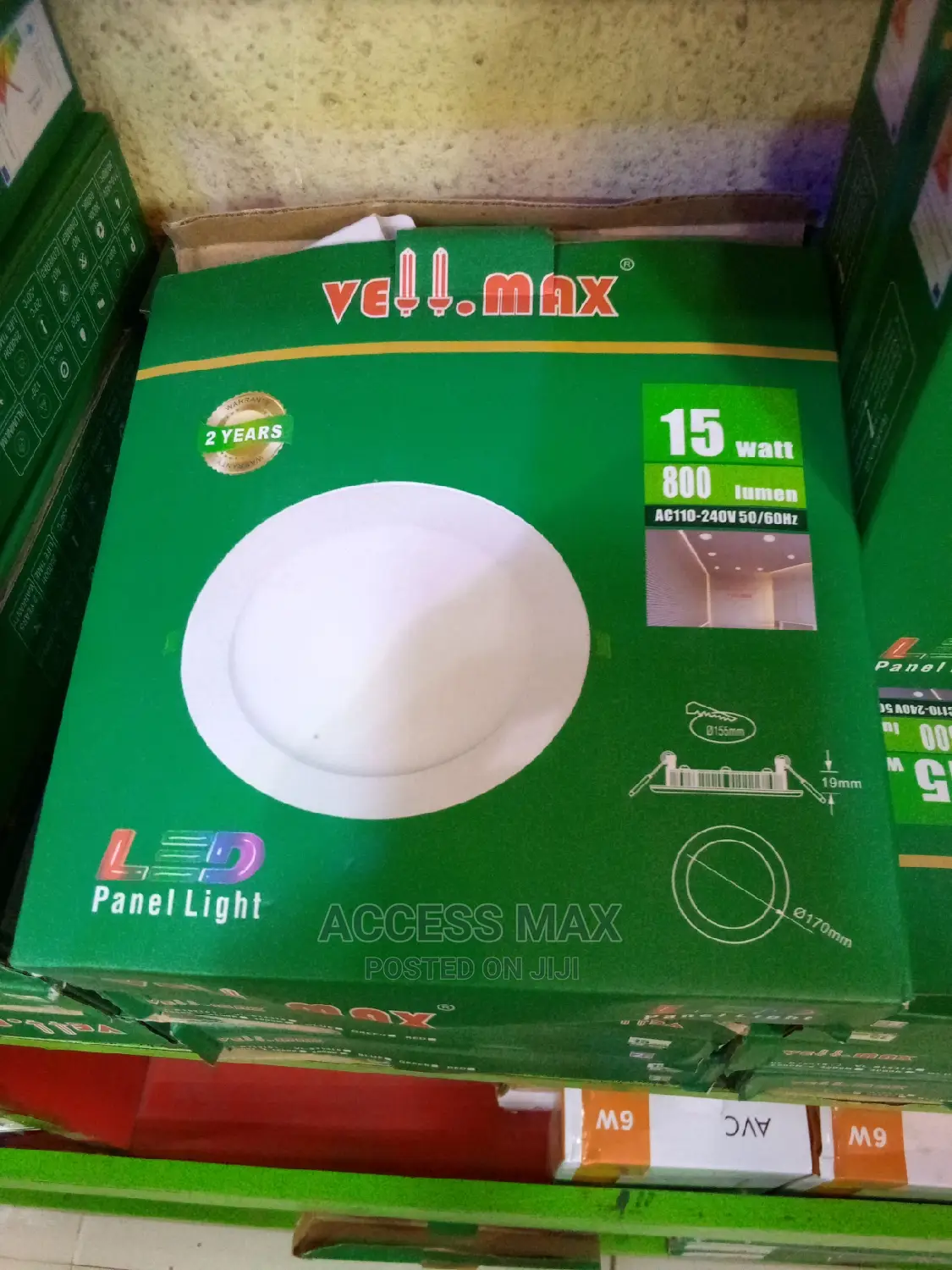 Original Vellmax 12watt LED Panel Light Pop