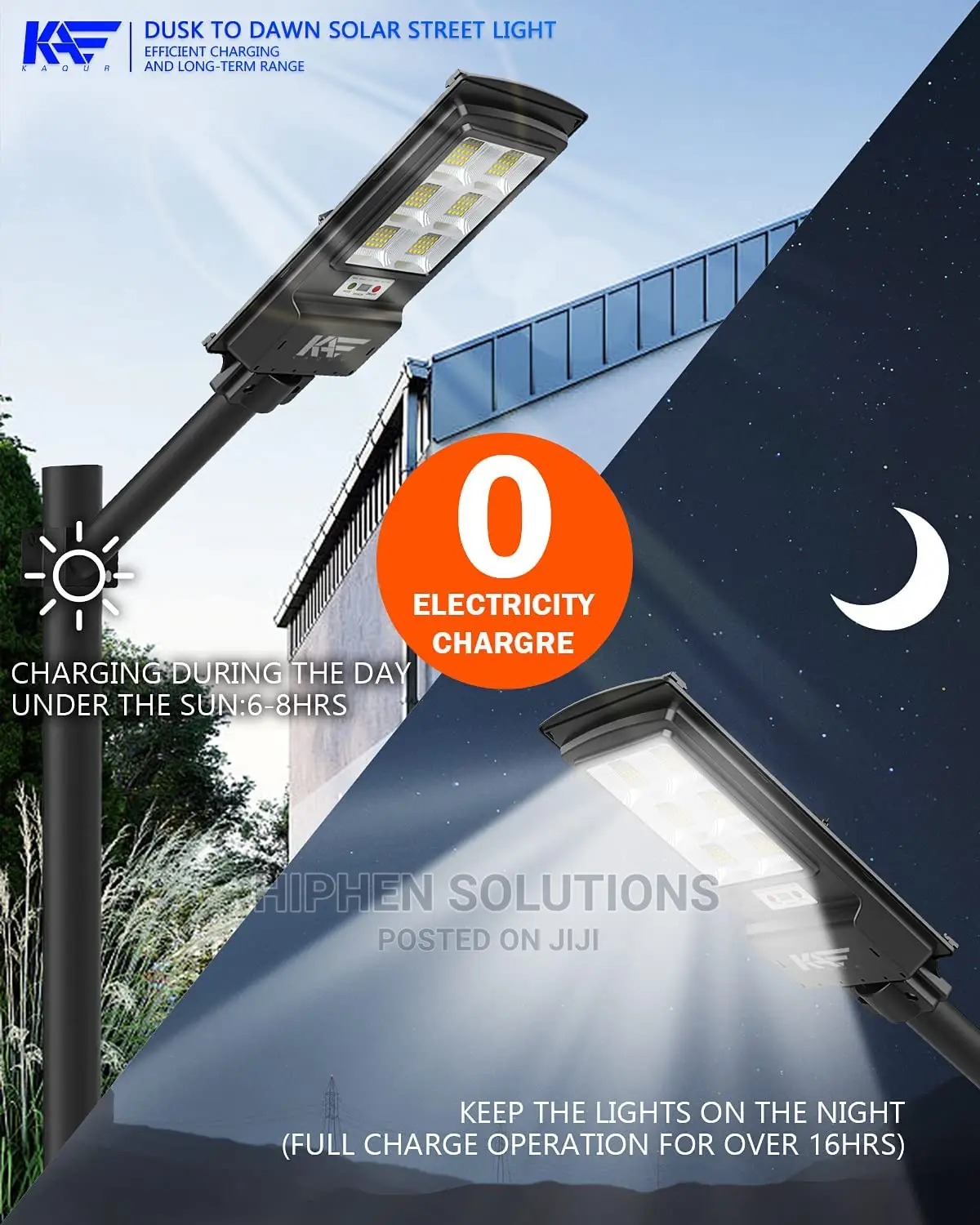 Solar 400W Flood Street Light