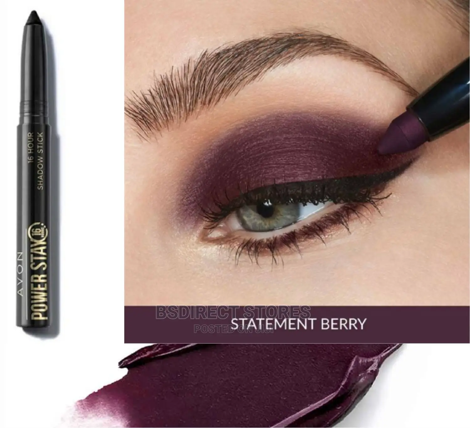 Avon Power Stay Statement Berry 16 Hour Eyeshadow Stick