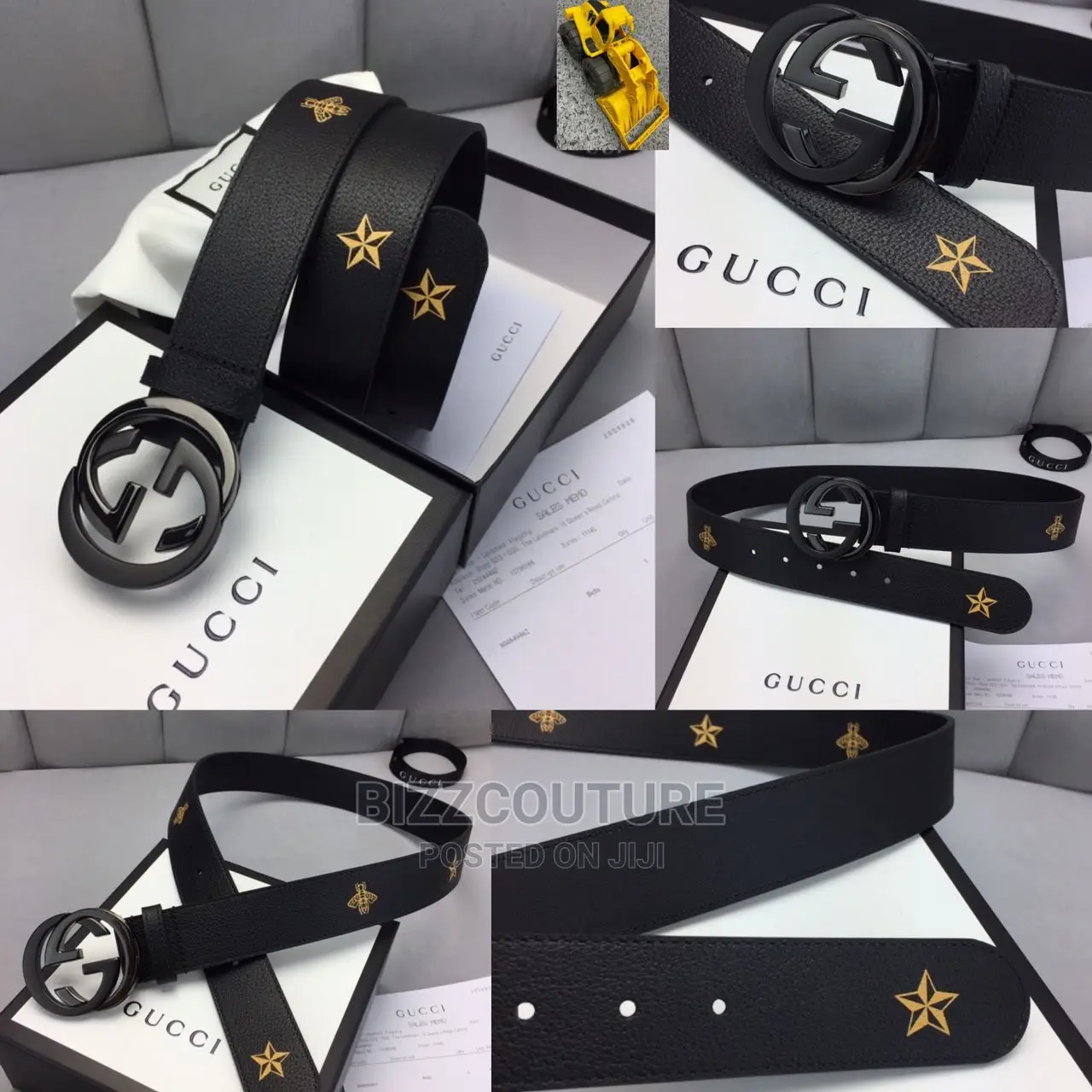 Original GUCCI Leathee Belts Available in Store