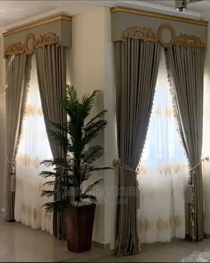 Super Turkey Curtains Material With Board Design