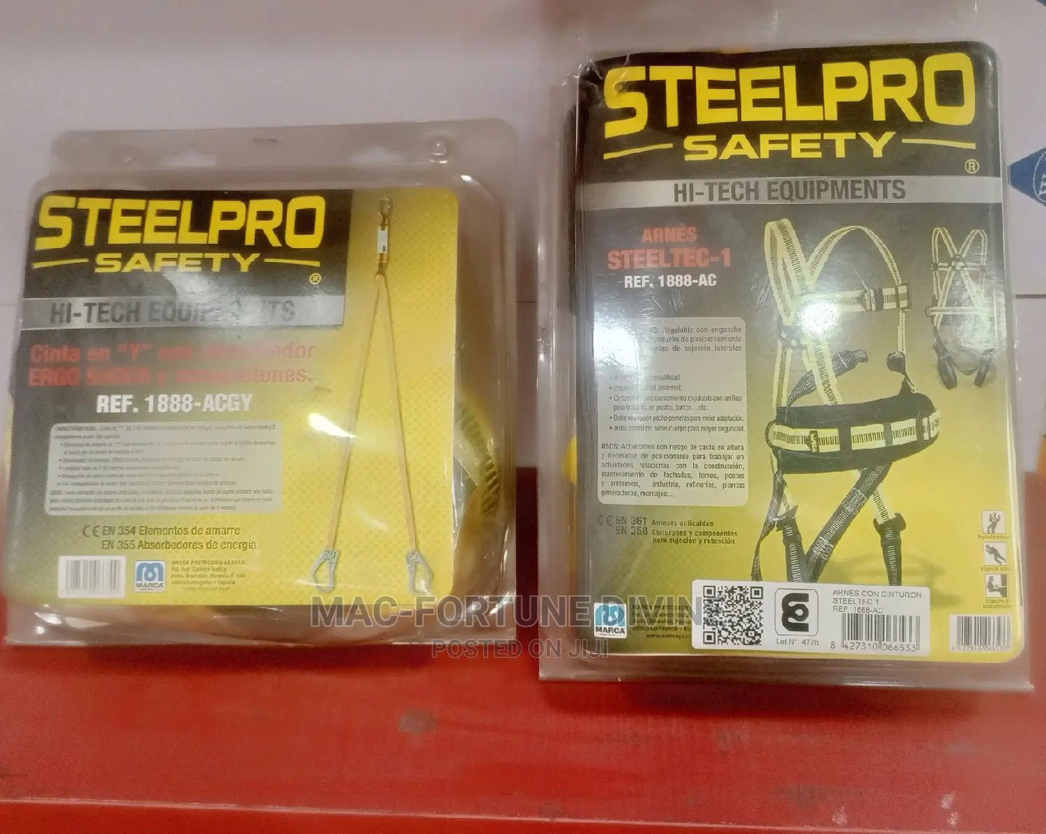 Original Steel Pro Safety Complete Harness Belt With Lanyard