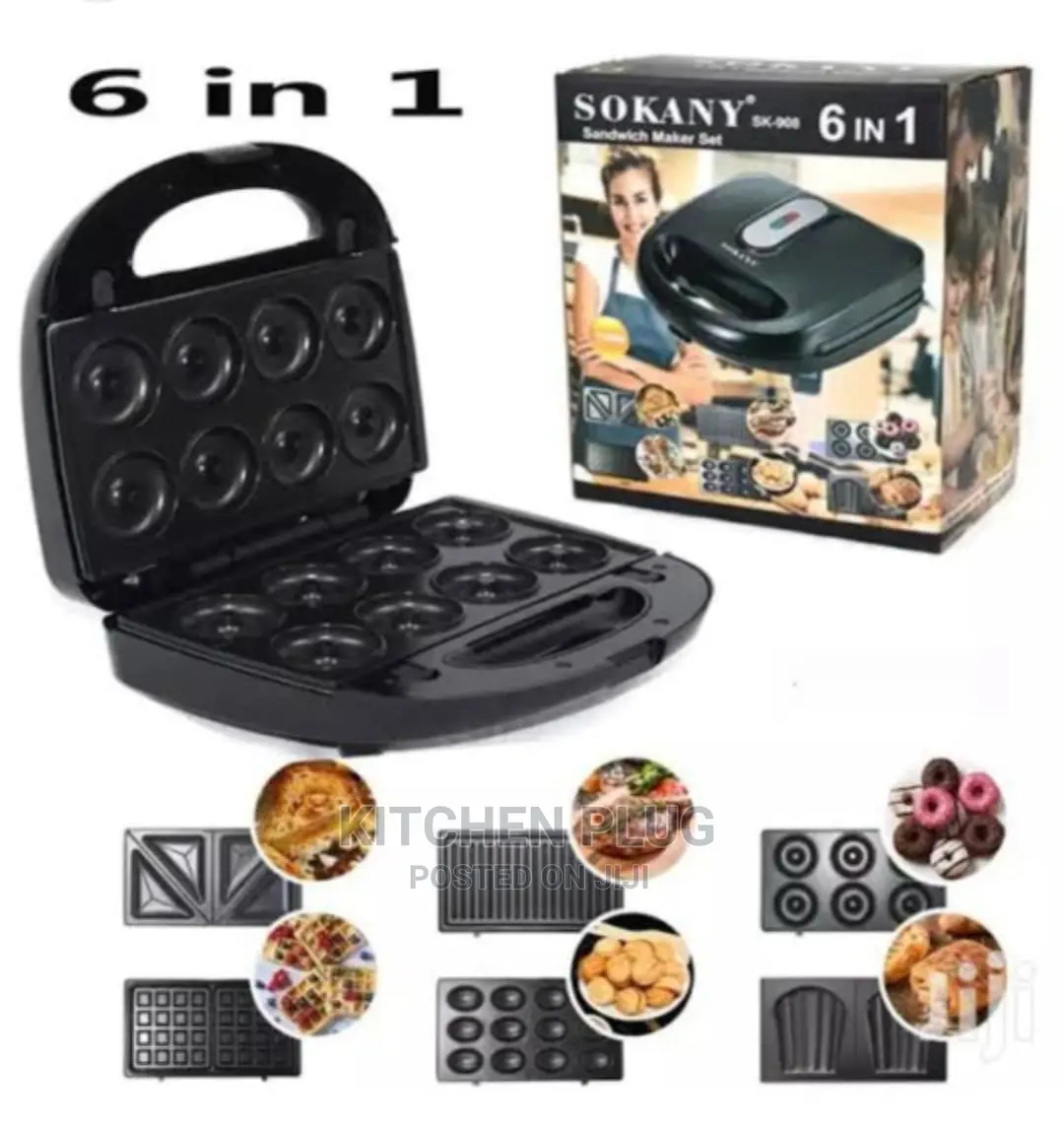 6 in 1 Sandwich Maker 『Toaster Bread』