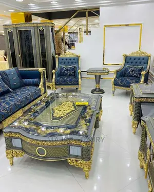 Modern 7 Seater Living Room Turkey Fabric Sofa Chair. 