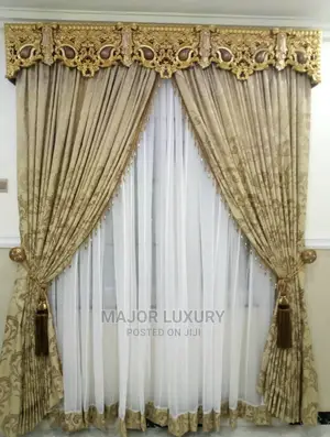 Turkish Curtain Designs Board and Pleated Complete Set