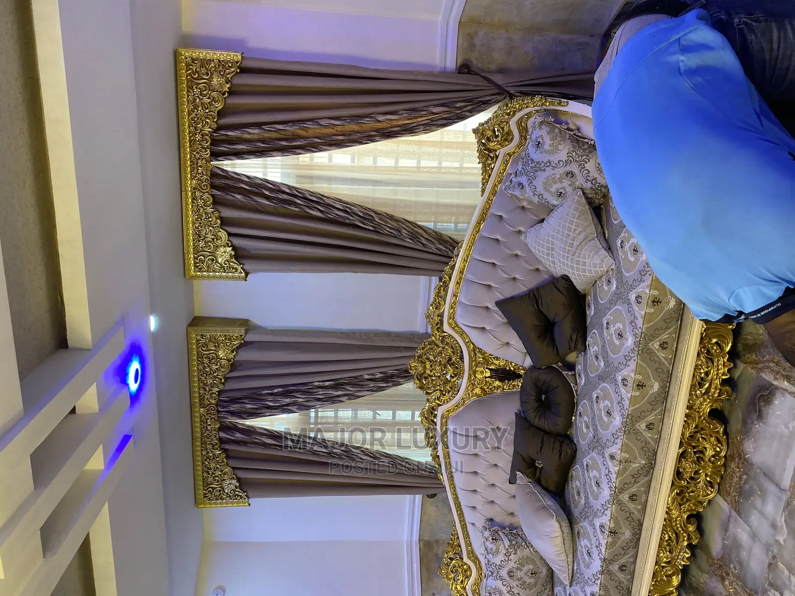 Turkish Curtain Designs Board and Pleated Complete Set