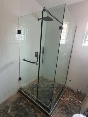 Black Accessories Glass Cubicle