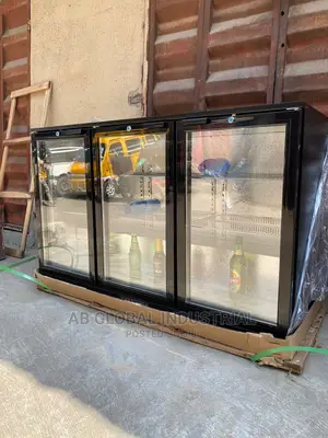 3 Door Under Bar Chiller Black
