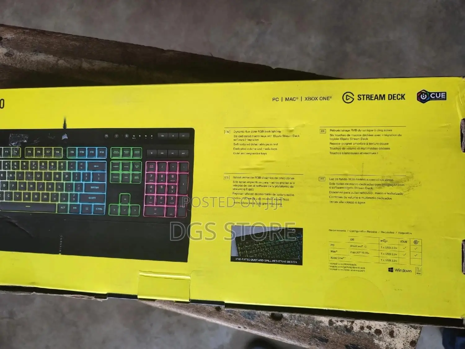 Corsair RGB Pro Gaming Wired Keyboard for Pc, Xbox, Mac