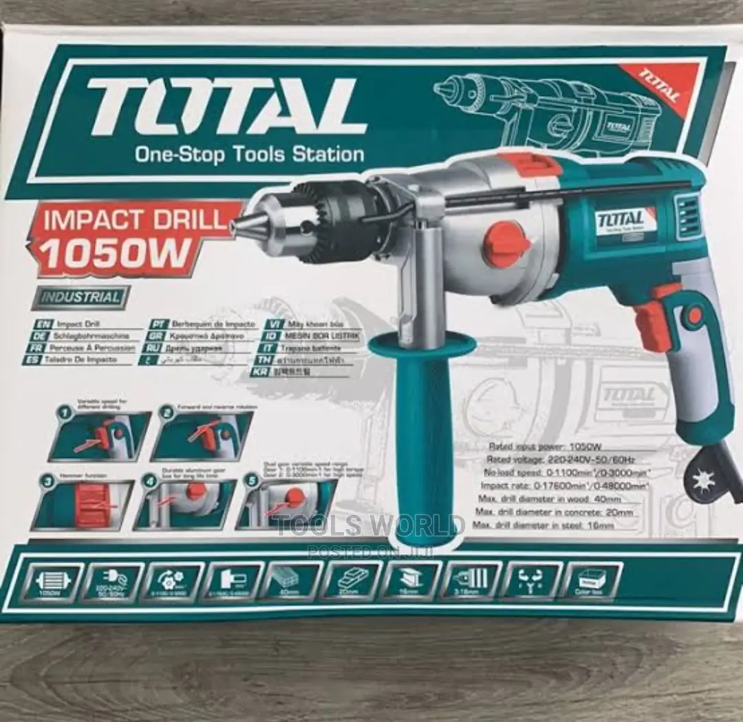 Total Tools Impact Drill 1050W 16mm Tg111165