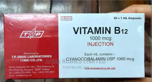 b12 injection bangkok Vitamin Deficiency: Level, Symptoms, and What You Need to Know Tp Vitamin B12 1000mcg (Cyanocobalamin)