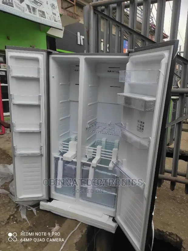 Brand New Hisense Side-side Fridge{514L}Dispenser{Black Colo