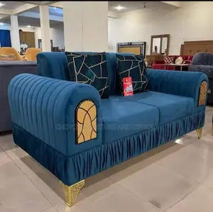 Luxury 7 Seater Living Room Fabric Made Sofa Chair.