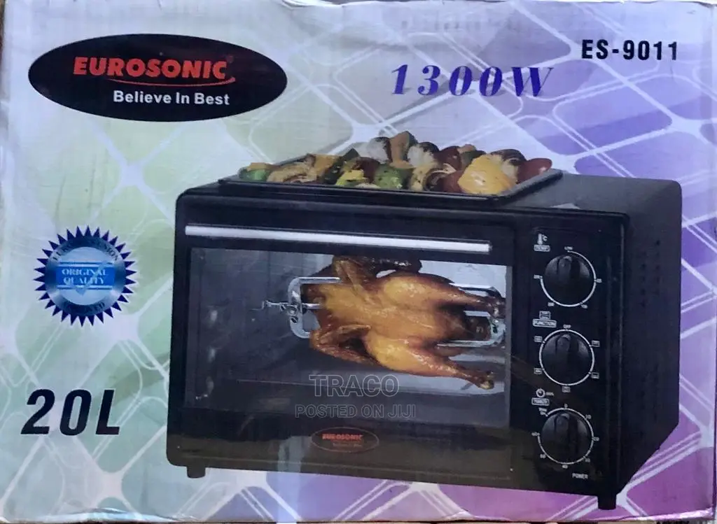Eurosonic Electric Oven, Top Grill Barbecue Function - 20l