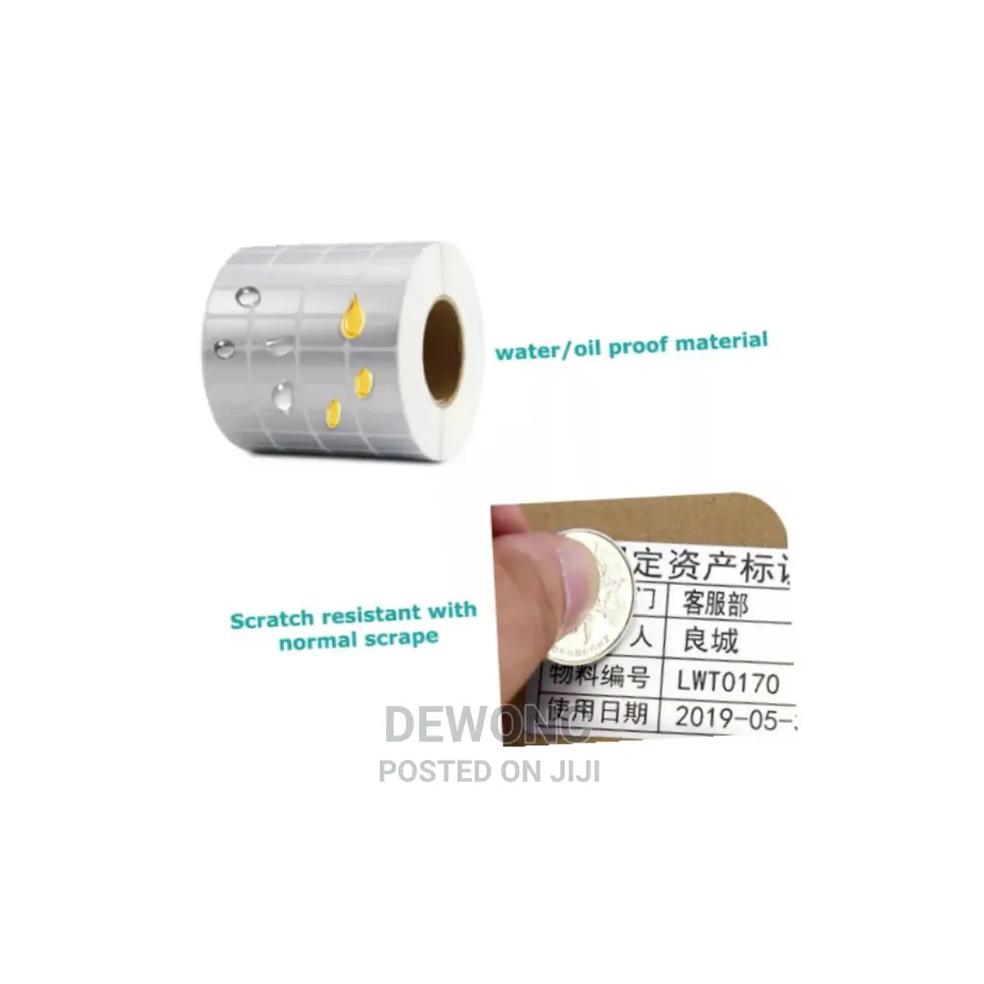 60*40mm*1000pcs Polyester Sticker Label