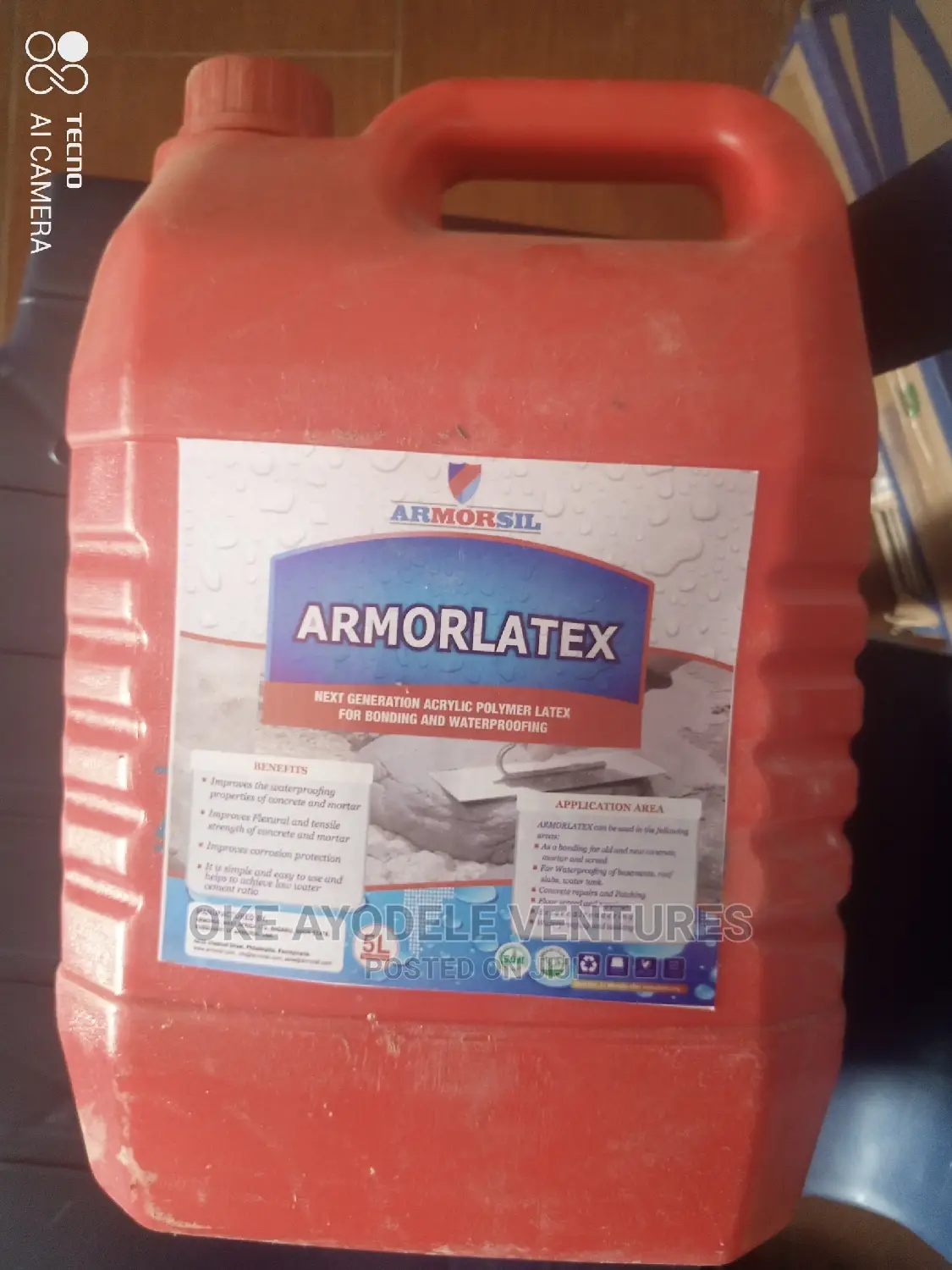 Armorlatex Acrylic Polymer Latex for Bonding and Waterproof in Mushin