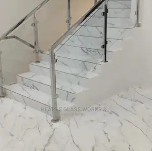 Glass Balustrade With Stainless Handrails.