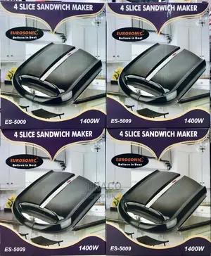 Eurosonic Non-Stick 4 Slice Sandwich Maker