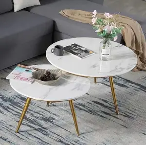White Marble Set of Center Table