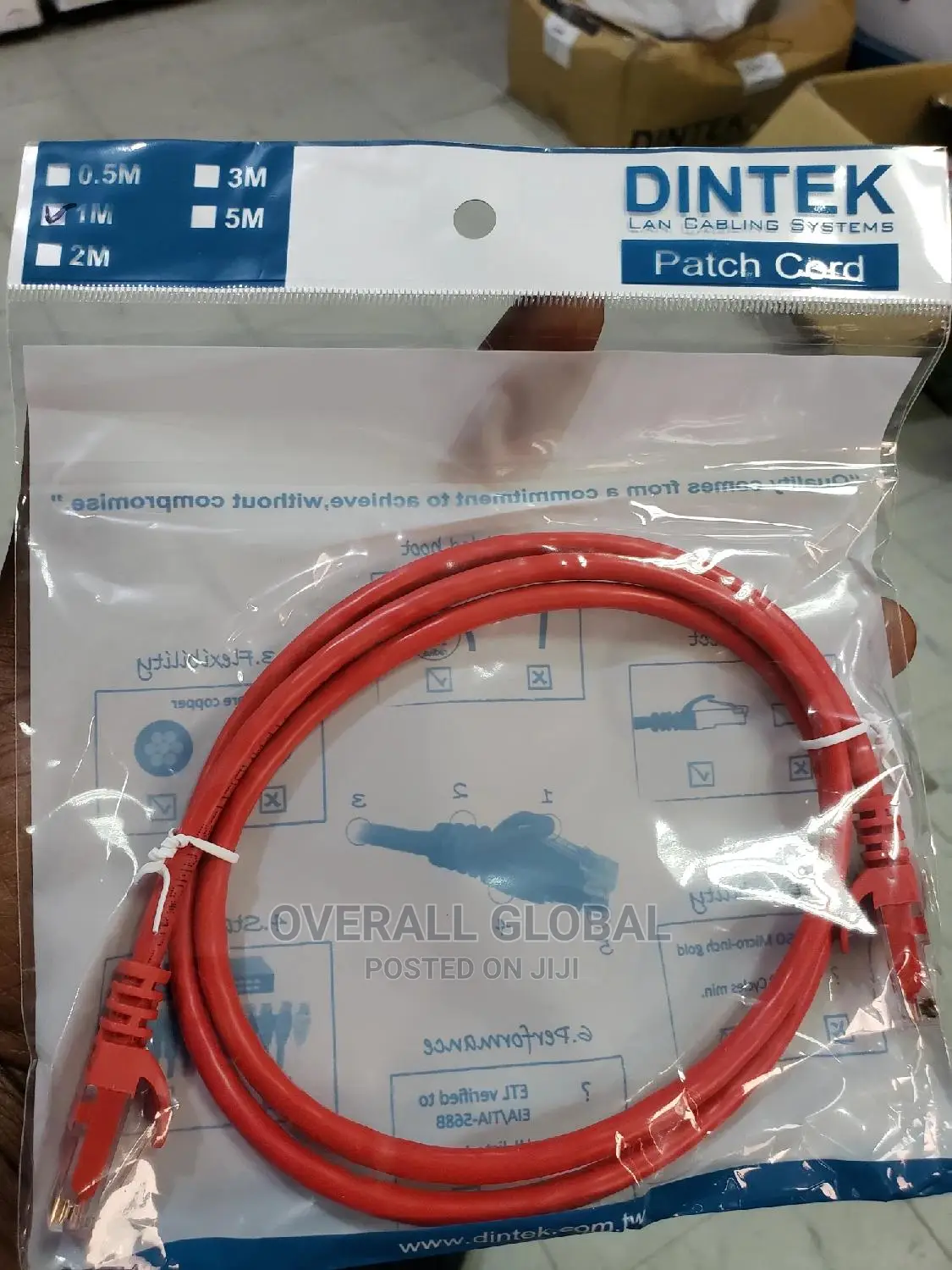 Dintek Patch Cord 1M