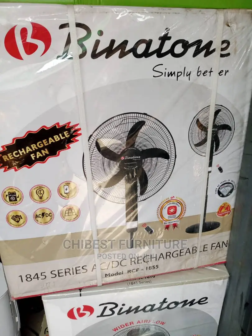Quality Imported Binatone 18inches Rechargeable Fan