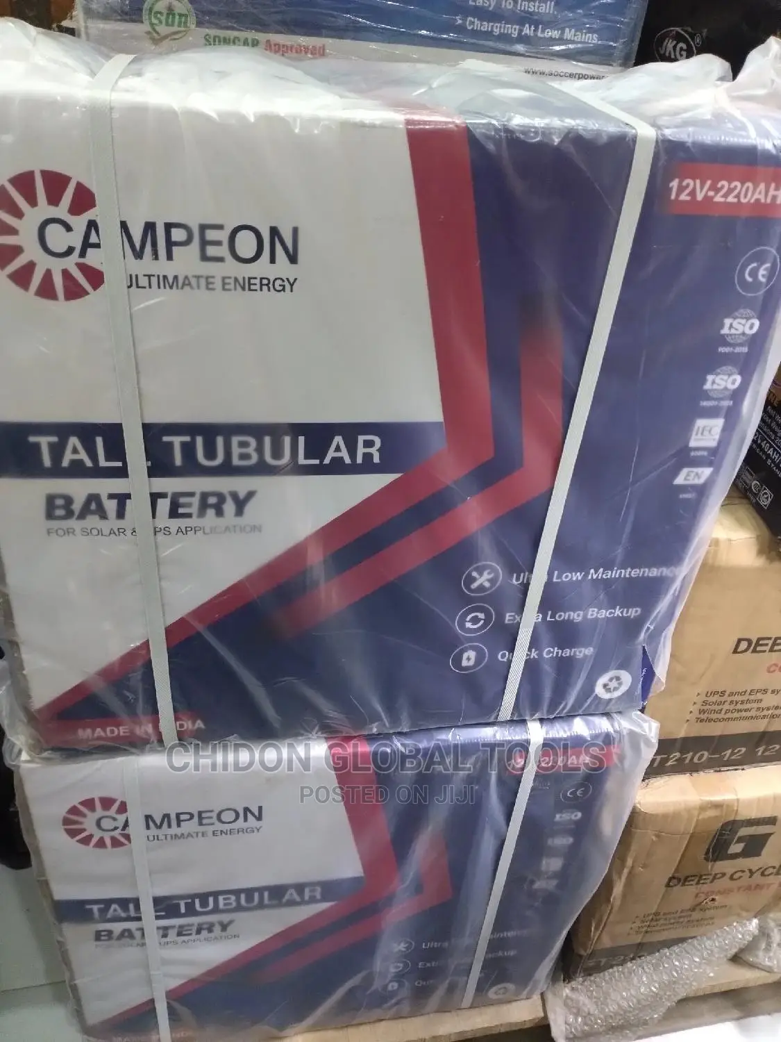 Campeon Tubular Battery