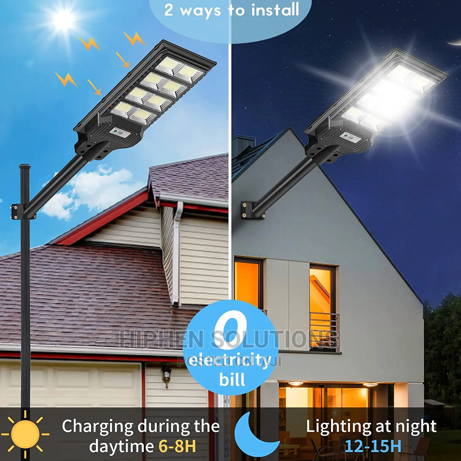 Durable 200W Solar Flood Street Light