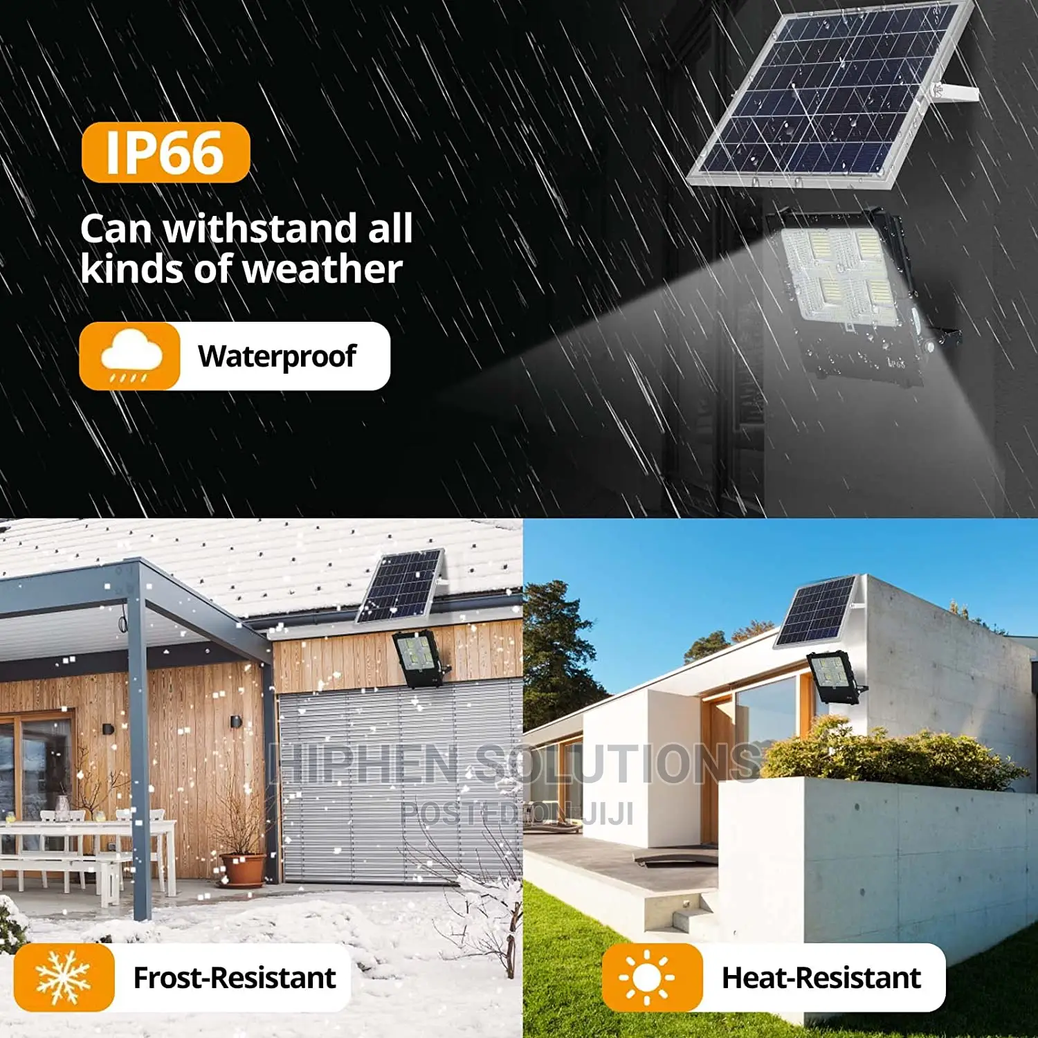 200W Durable Solar Flood Street Light