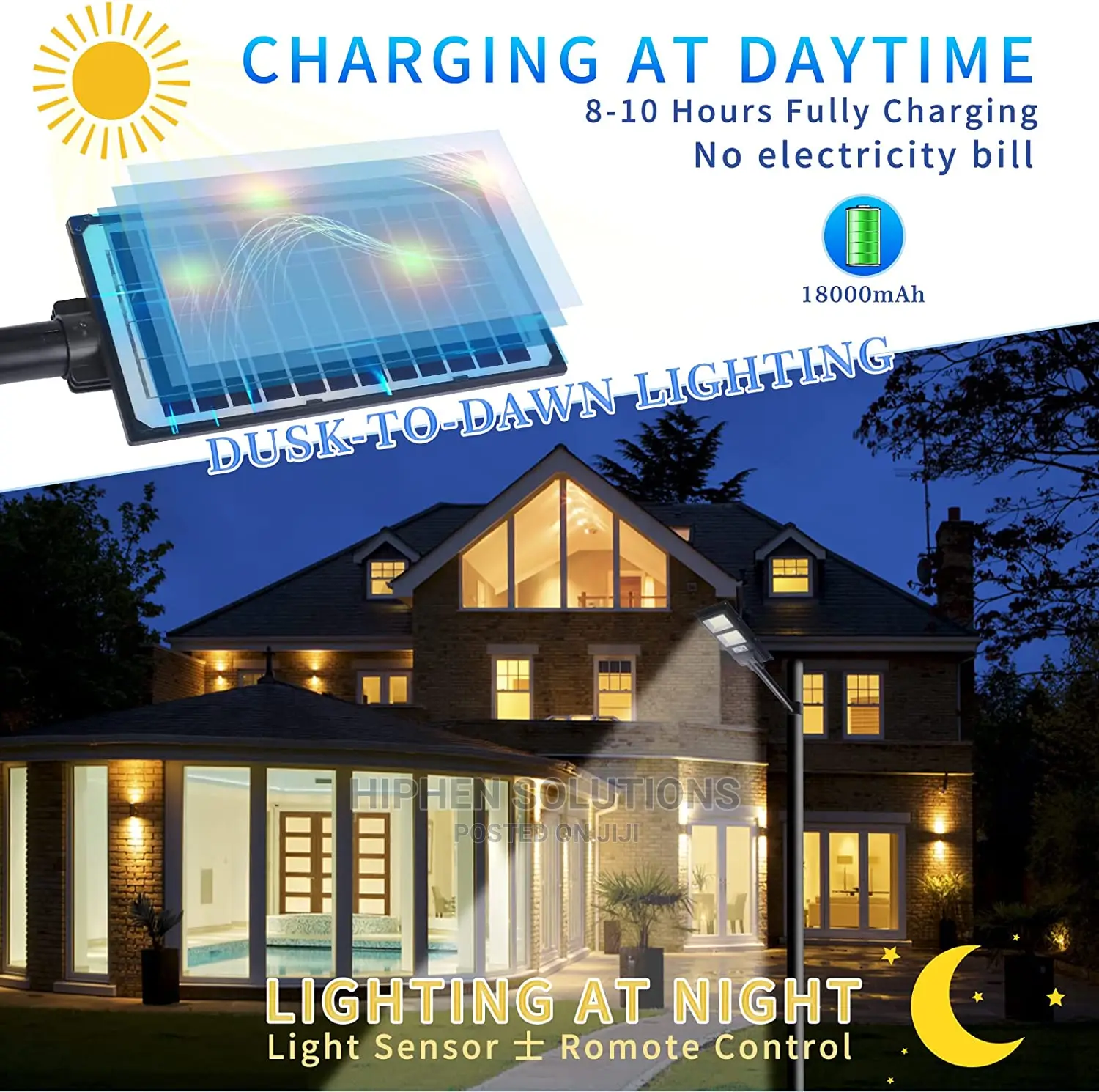 200W Durable Flood Solar Street Light