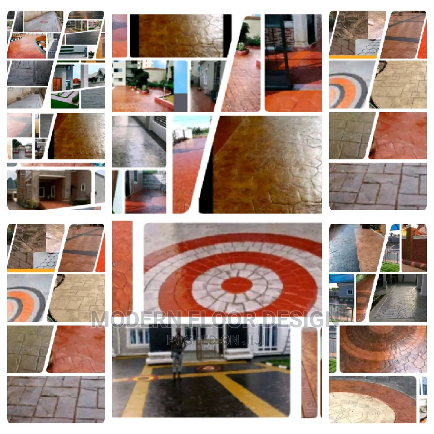 Mayer Aqua Modern Stamps Floor