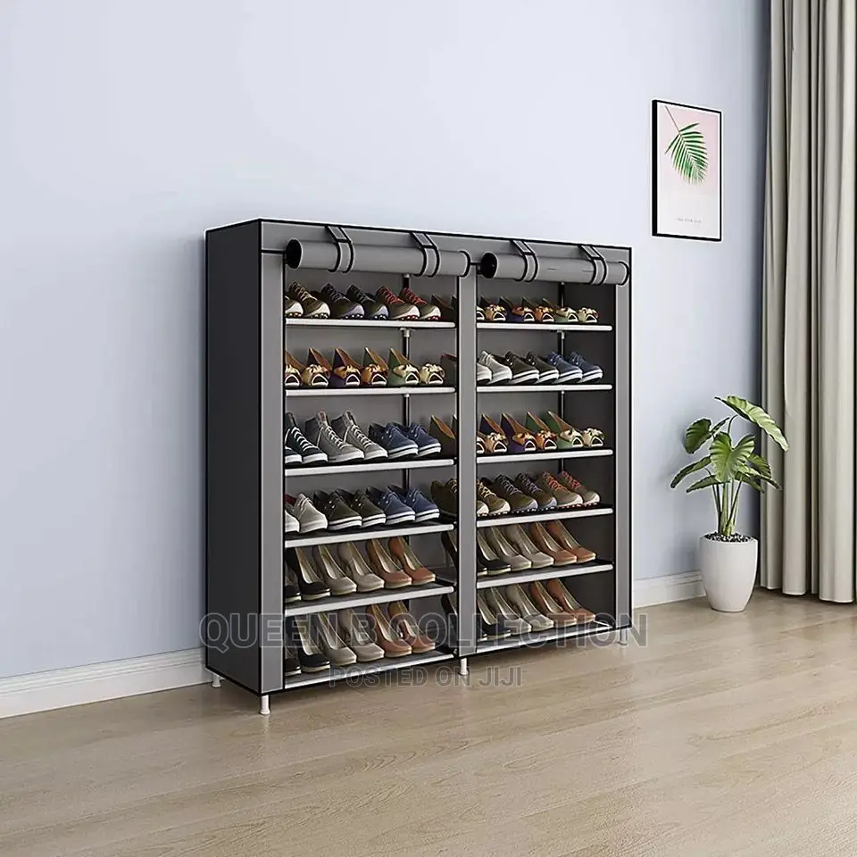 Shoe Rack With Fabric Cover