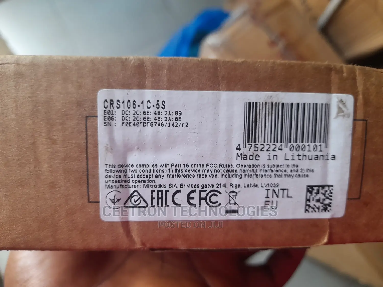 Mikrotik: Crs106-1c-5s