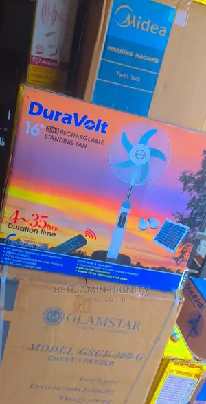 Solar Rechargeable Stand Fan