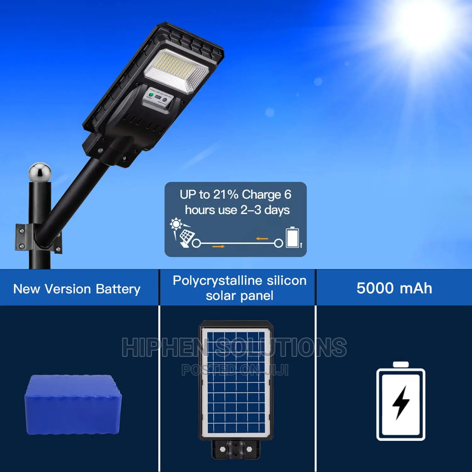 Alphar Solar Street Light 100W