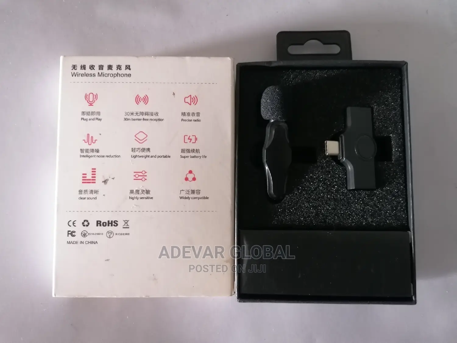 Wireless Lapel Android Type C Microphone Plug Play