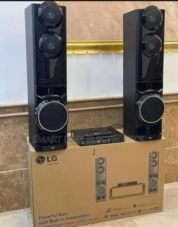 Brand New LG DVD Bluetooth Dual-Subwoofer Home Theater 1250W in