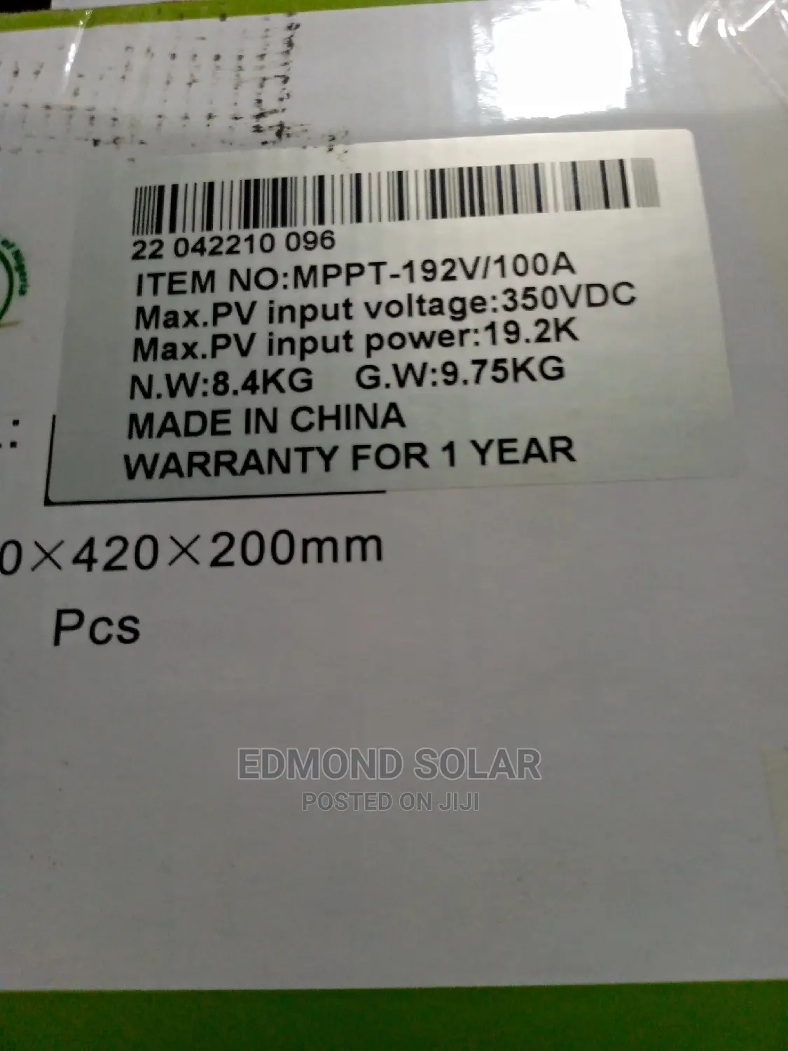 100ha 192V YOHAKO SOLAR Charge Controller