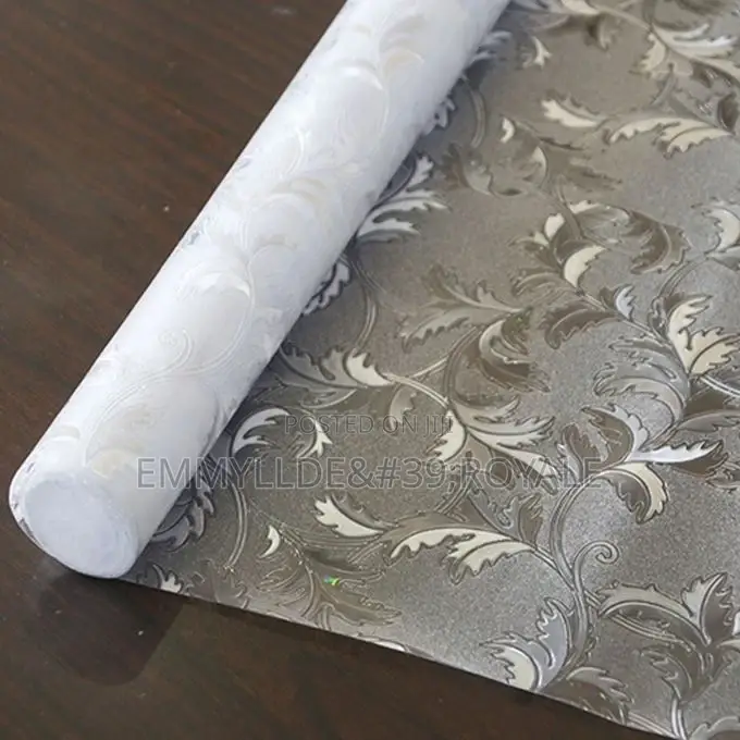 Frosted Electrostatic Glass Film Different Designs Per Roll