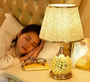 Bedside Table Lamp Gold Design